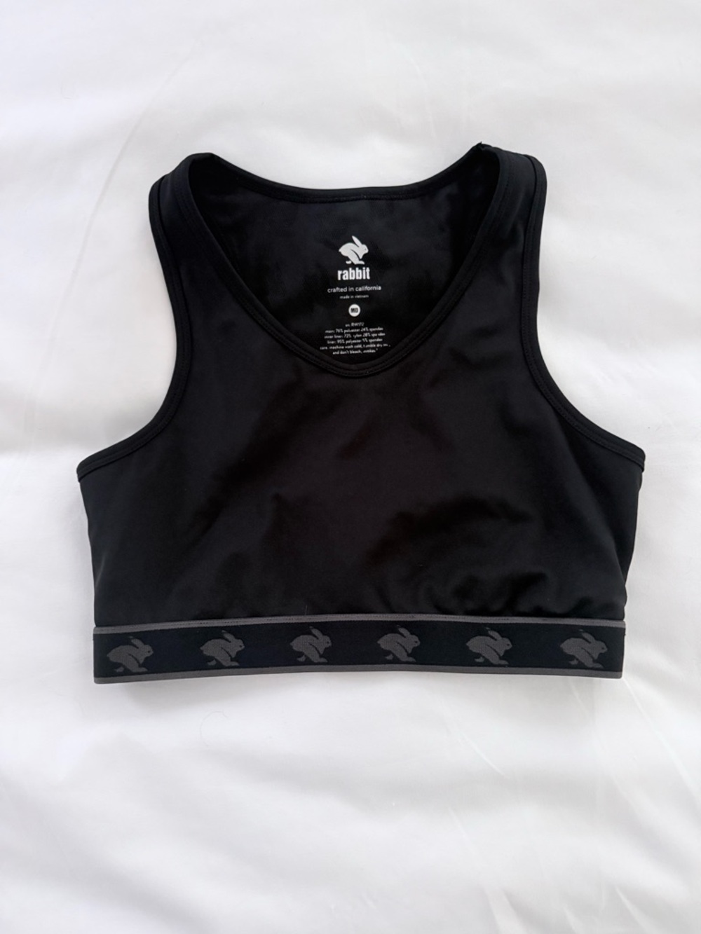 Black Rabbit Pocket Sports Bra